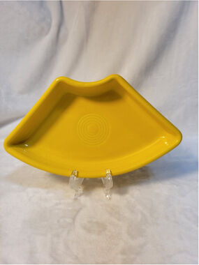 Fiesta Omni Relish Tray Daffodil Yellow Fiestaware Homer Laughlin HLC
